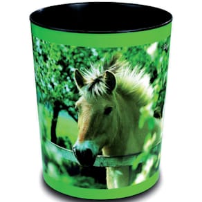 Papierkorb Läufer Pferd am Zaun, 13 l