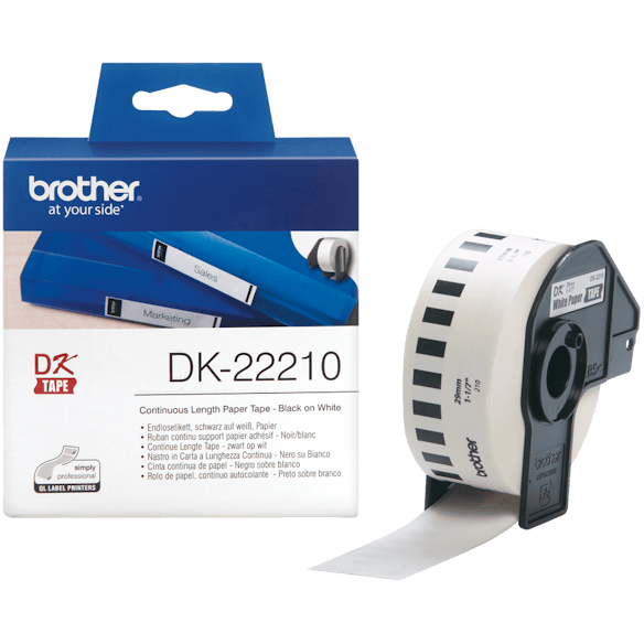 Etikett BROTHER DK-22210 29mmx30,48m hvi