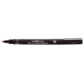 Fineliner Uni-Ball Pin, ronde punt, 0,05 mm, zwart