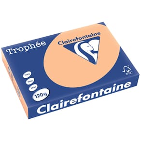 Papier Clairefontaine Trophée Pastel, A4, 120 g, 250 vel, abrikoz