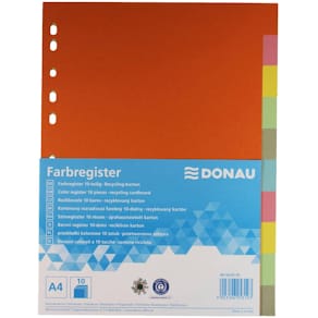 Farbregister DONAU, 10-teilig, A4