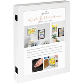 Bilderrahmen Goldbuch Kunst, weiß, MDF, für 150 Gemälde, aufklapp
