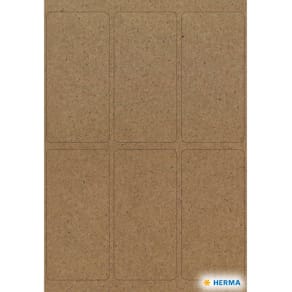 Haushaltsetiketten HERMA Silphie, 26x54mm, braun