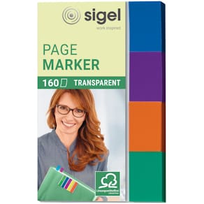 Haftmarker Sigel Index, sortiert