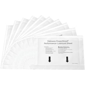 Ölpapier Fellowes, 10 Blatt (Schmierblätter für Aktenvernichter)