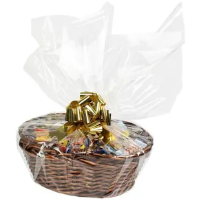 Godis Presentkorg brun inslaget 1,5kg