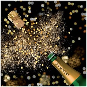 Zelltuchserviette ATELIER Neujahr, 33 x 33 cm