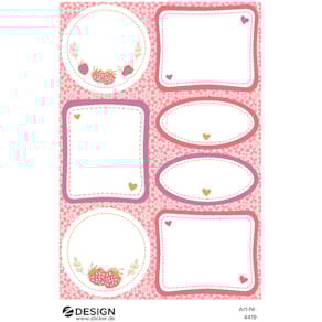 Haushaltsetiketten Avery Zweckform Motiv Mix, bunt, 85 x 160 mm,