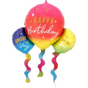 Folienballon AMSCAN Happy Birthday Balloons