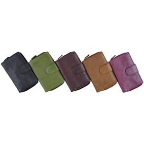 Geldbörse HJP, mit Reißverschluss, RFID, Echtleder, sortiert