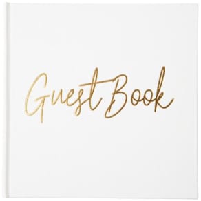 Gjestebok JOKER guestbook hvit/gull