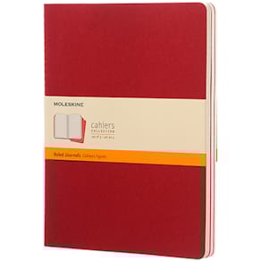 Cahier Journal Linjerad XL Röd 3-Pack