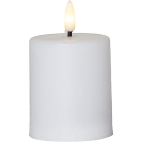 Blockljus STAR T LED Paula 10cm vit