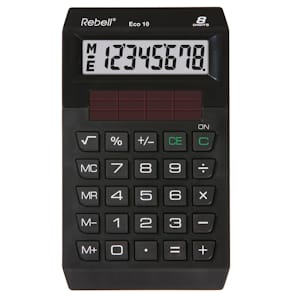Taschenrechner Rebell Eco 10, schwarz
