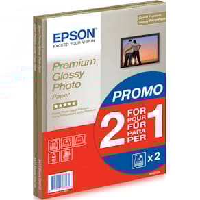 Fotopapier Epson Premium Glossy, 2x15 Blatt, hochglänzend