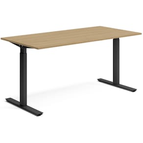 Skrivbord el 160x80 cm Ek/Svart
