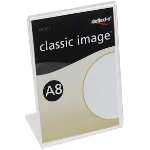 Informationsställ akryl A8 lutande