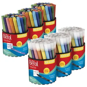 Fiberpenna BEROL Storpack Fine Broad 252