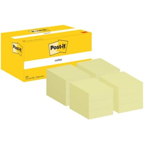 Haftnotizblock Post-it Notes, 12x100 Blatt, gelb