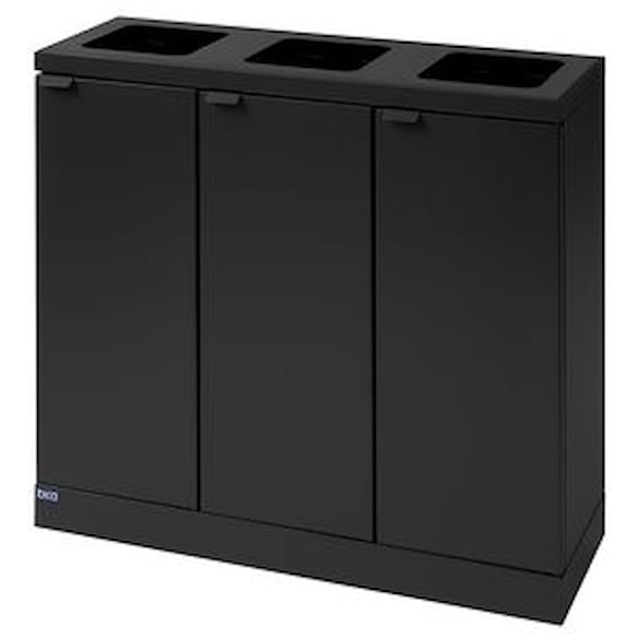 Avfallsbeholder BICA 870 3x45L antrasitt