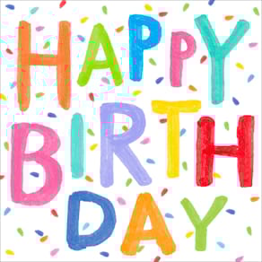 Motivserviette ATELIER, 33 x 33 cm, Geburtstag