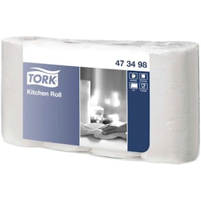 Køkkenrulle Tork Plus 2-lags hvid FSC, 212mm x 20,4m, 20 rl