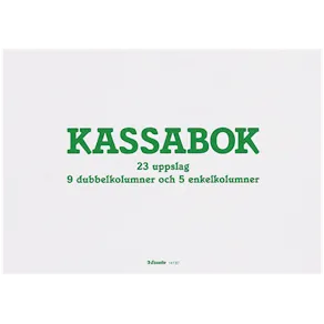 Kassabok A4L, 23 uppslag, 14 kolumner, 5st