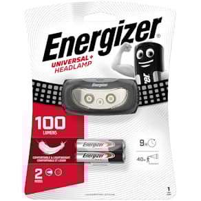 Stirnlampe Energizer Universal LED, inkl. 2 Micro-Batterien