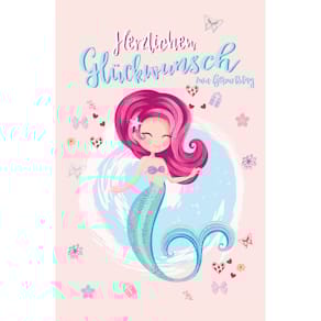 Geburtstagskarten Kinder, 11,5 x 17 cm, 5 Stück, mit Kuverts