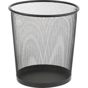 Papperskorg trådmetall svart, 35cm, 18L