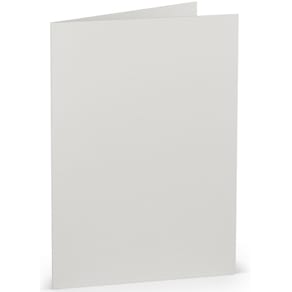 Faltkarte Rössler Paperado, B6 hoch doppelt, eisgrau