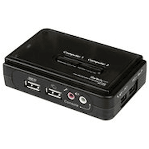 StarTech.com 2 Port USB VGA KVM Switch - Single VGA - Hot-key &