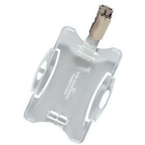 Korthållare DURABLE Transparent med clips, 25/fp