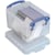 Visitekaarthouder Really Useful Box, 0,3 liter, transparant