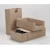 Arkivbox A65 Brun, 2-delad, 228x120x395mm