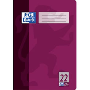 Heft Oxford Optik Paper, A4, 32 Blatt, Lineatur 22, kariert, bunt