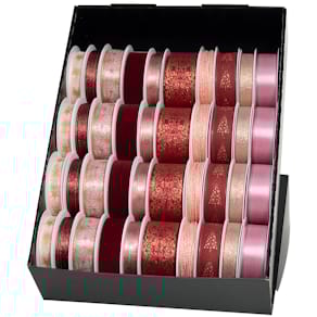 Geschenkband-Präsenter GOLDINA, 40-teilig, rot/rosa