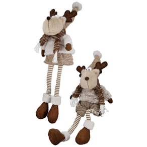 Weihnachtsfigur GILDE Elch Textil, sortiert