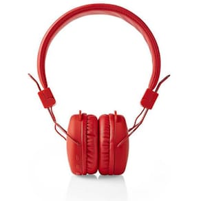 Hörlur+Mic NEDIS Trådlösa On-Ear Röd
