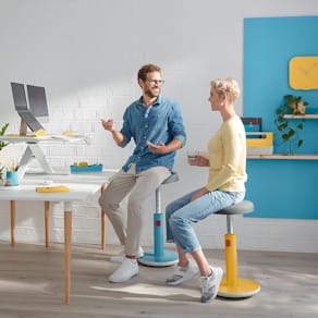 Sitta-Stå Balansstol LEITZ Ergo Cosy gul