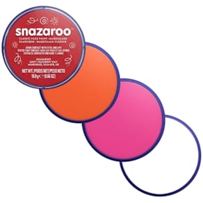 Ansiktsfärg Vit/Klarröd/Orange/Rosa