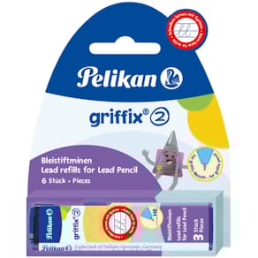 Bleistiftminen Pelikan griffix, 2 mm, HB, schwarz, 6 St.