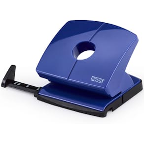 Locher Novus B 220, mit Anschlagschiene, 20 Blatt, blau