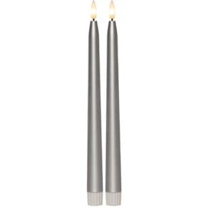 Antikljus STAR T LED 28cm silver 2/fp