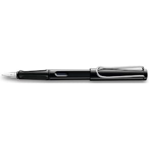 Füllhalter LAMY Safari, M, schwarz, Clip silber
