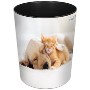 Papierkorb Läufer Motivposter, 13 l, Ø30 cm, rund