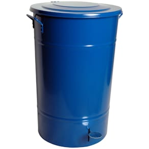 Avfallstunna Greger med lock/pedal 30 liter blå