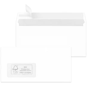 Briefhülle MAILMEDIA DL, 500 Stück, 100 g/m², weiß