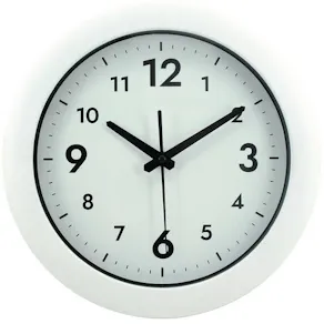 Väggur Easytime Ø30cm vit
