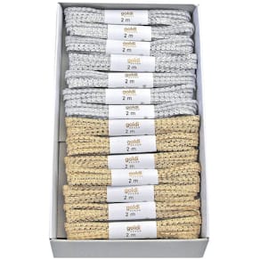 Zierband Goldina, 3 mm x 2 m, sortiert